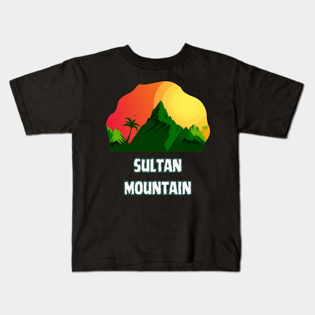 Sultan Mountain Kids T-Shirt by Canada Cities